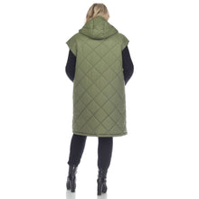 Load image into Gallery viewer, Quilted Hooded Puff Vest