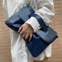 Load image into Gallery viewer, Crocodile Print Clutch
