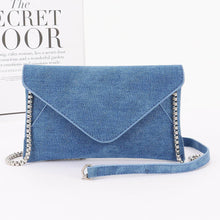Load image into Gallery viewer, Denim Envelope Clutch
