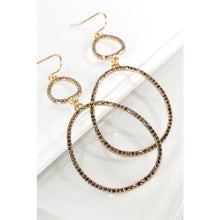 Load image into Gallery viewer, Pave Double Oval Hook Earrings - Kurvacious Boutique

