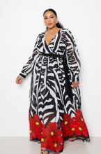 Load image into Gallery viewer, Zebra Maxi Dress
