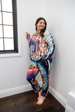 Load image into Gallery viewer, Multi Print Hooded Lounge Set
