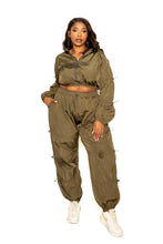 Load image into Gallery viewer, Olive Poly Jogger Set
