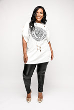 Load image into Gallery viewer, White Safety Pin T-Shirt Dress
