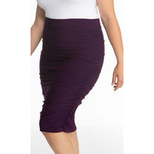 Load image into Gallery viewer, Helena Ruched Skirt - Kurvacious Boutique
