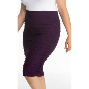 Helena Ruched Skirt - Kurvacious Boutique